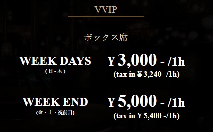 VVIP料金